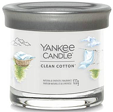 Duftkerze im Glas Clean Cotton - Yankee Candle Singnature Tumbler — Bild N1