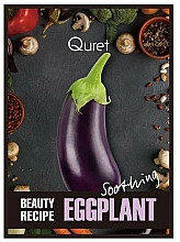 Düfte, Parfümerie und Kosmetik Beruhigende Gesichtsmaske mit Aubergine-Extrakt - Quret Beauty Recipe Mask Eggplant Soothing