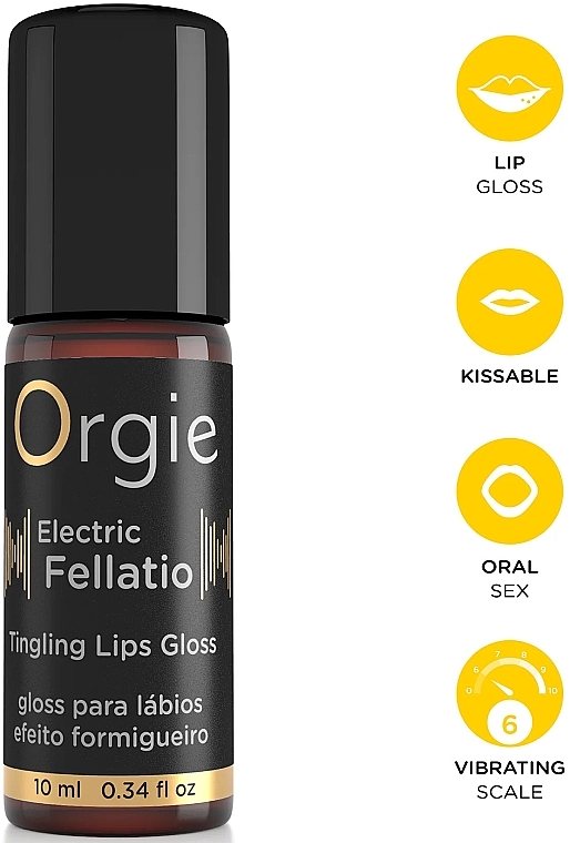 Vibrierender Lipgloss - Orgie Electric Fellatio Tingling Lip Gloss — Bild N1