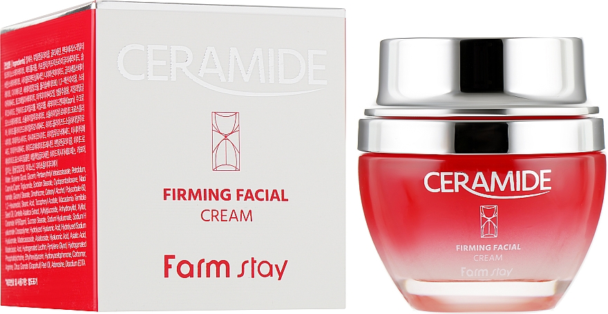 Feuchtigkeitsspendende und festigende Gesichtscreme mit Ceramiden - FarmStay Ceramide Firming Facial Cream — Bild N1