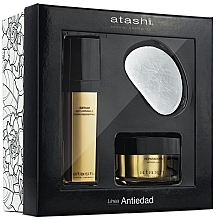 Düfte, Parfümerie und Kosmetik Set - Atashi Anti-aging Set (f/ser/50ml + f/cr/50ml + f/massager/1pcs)