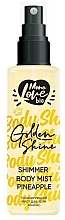 Düfte, Parfümerie und Kosmetik Körpernebel mit Ananas - MonoLove Bio Shimmer Body Mist Pineapple Golden Shine