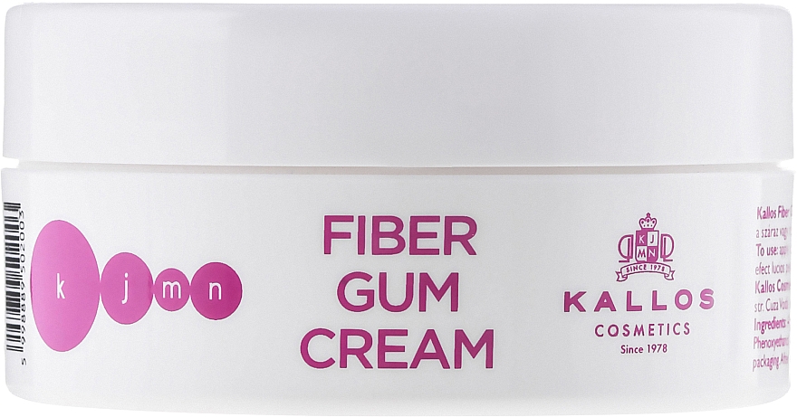 Haargel starke Fixierung - Kallos Cosmetics Fiber Gum Cream  — Bild N1