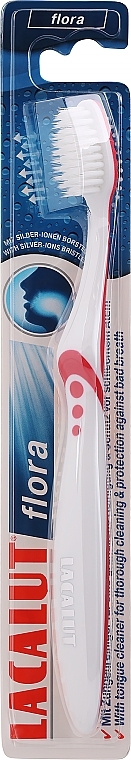 Zahnbürste rot  - Lacalut Flora Toothbrush  — Bild N1