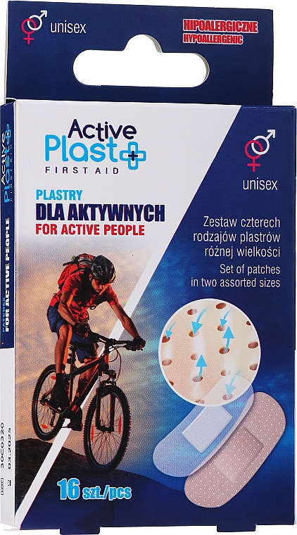 Pflaster für aktive Menschen 16 St. - Ntrade Active Plast First Aid For Active People Patches — Bild N1