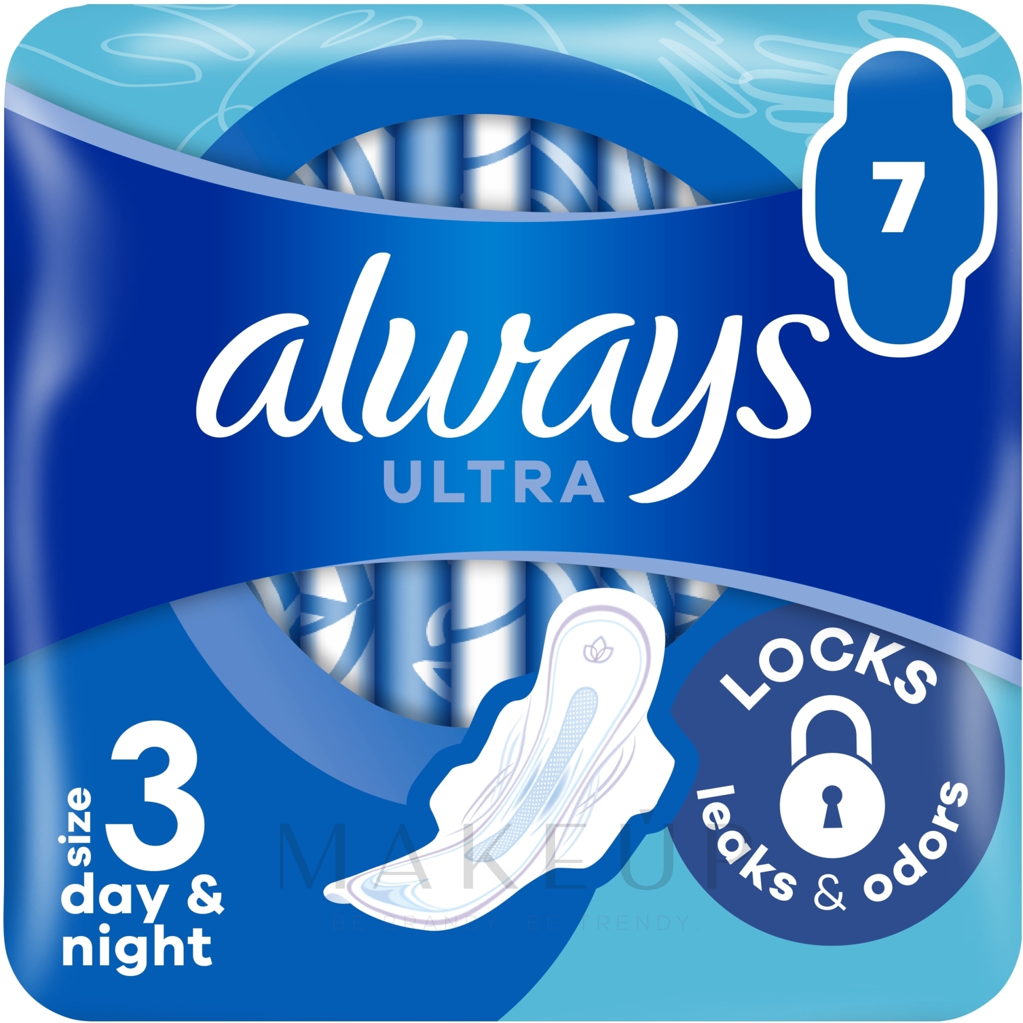 Damenbinden für die Nacht 7 St. - Always Ultra Night Instant Dry Protection — Bild 7 St.