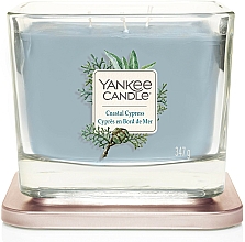 Düfte, Parfümerie und Kosmetik Duftkerze im Glas Coastal Cypress - Yankee Candle Coastal Cypress Elevation Square Candles