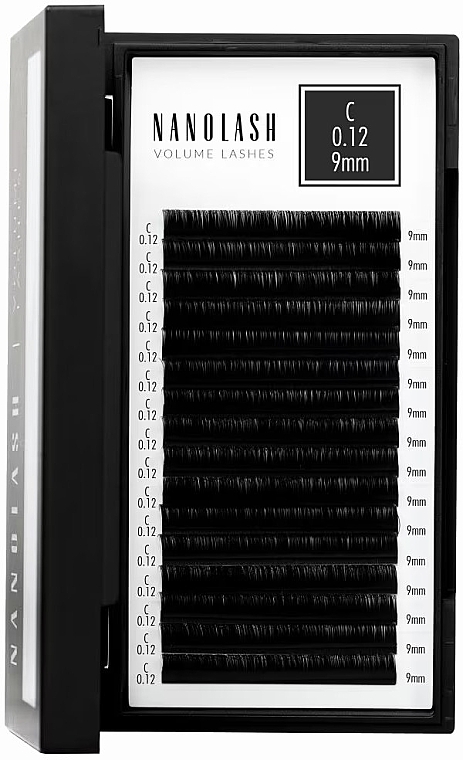 Falsche Wimpern C 0.12 (9 mm) - Nanolash Volume Lashes — Bild N2