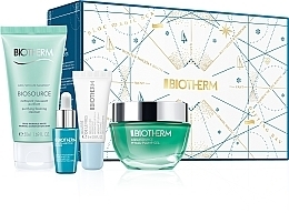 Düfte, Parfümerie und Kosmetik Set - Biotherm Aquasource (f/gel/50ml + f/foam/50ml + elixir/7ml + lip/balm/5ml)