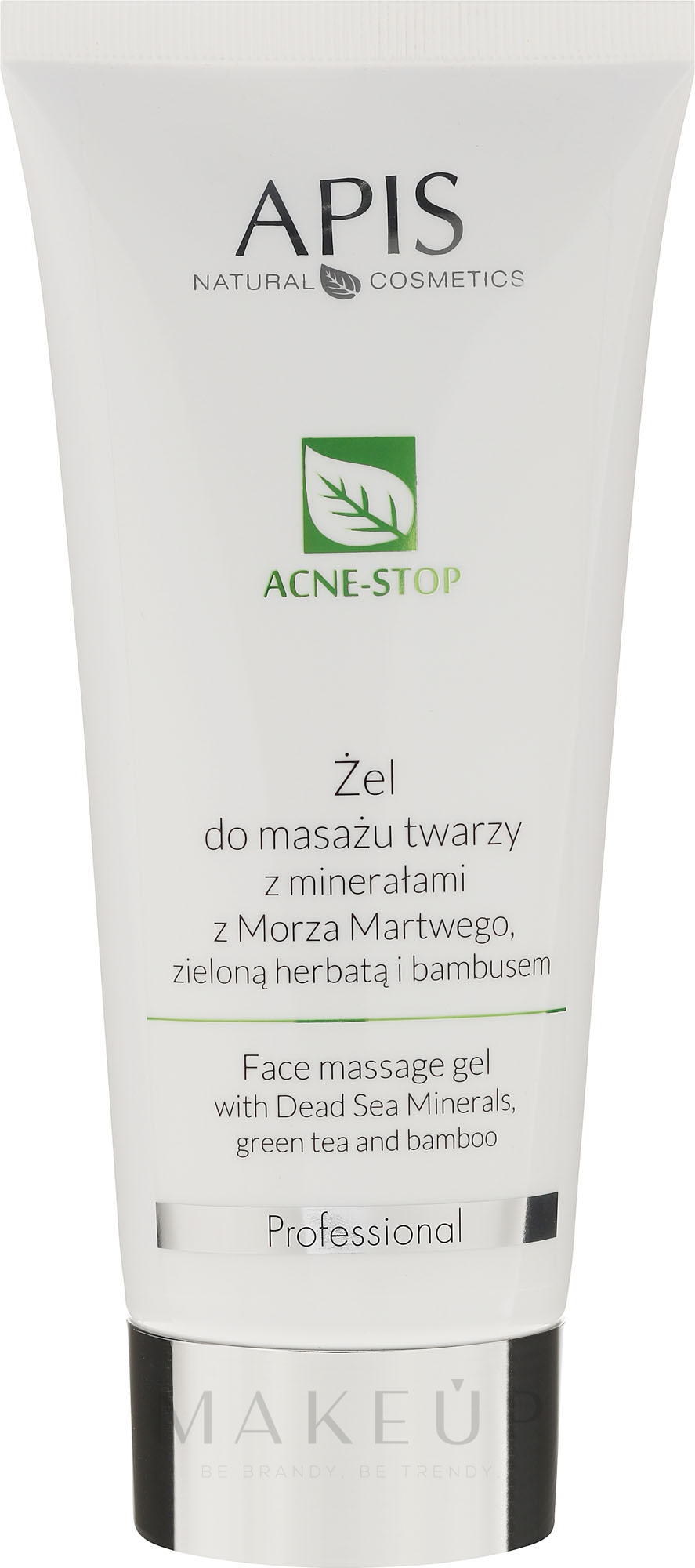 Massagegel für das Gesicht mit Tiefsee-Mineralien, grünem Tee und Bambus - APIS Professional Face Massage Gel — Foto 200 ml