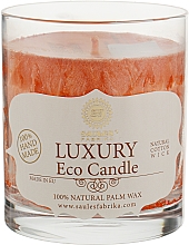 Düfte, Parfümerie und Kosmetik Palmwachskerze im Glas Apfelkuchen - Saules Fabrika Luxury Eco Candle