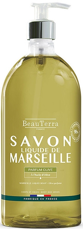 Flüssigseife Olive - BeauTerra Marselle Liquid Soap Parfum Olive — Bild N2