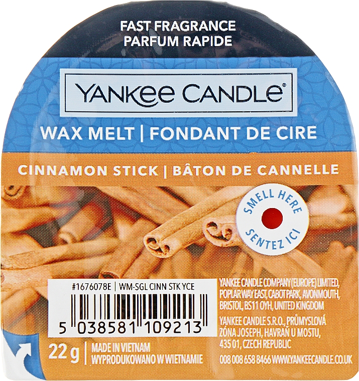 Duftwachs Cinnamon Stick - Yankee Candle Cinnamon Stick Wax Melt — Bild N1