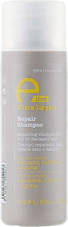 Revitalisierendes Shampoo für trockenes und geschädigtes Haar - Eva Professional E-Line Repair Shampoo — Bild N1