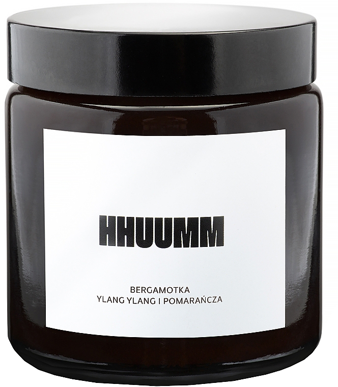 Natürliche Sojakerze mit Bergamotte, Ylang-Ylang und Orangenduft - Hhuumm — Bild N1
