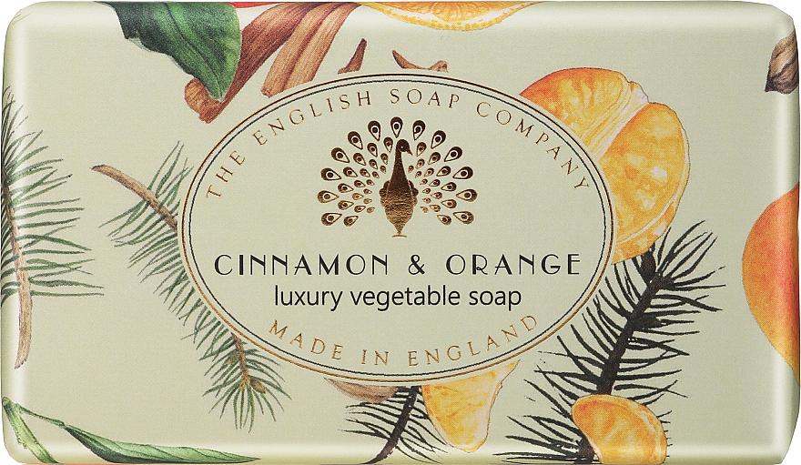 Seife Zimt und Orange - The English Soap Company Vintage Collection Cinnamon & Orange Soap — Bild N1