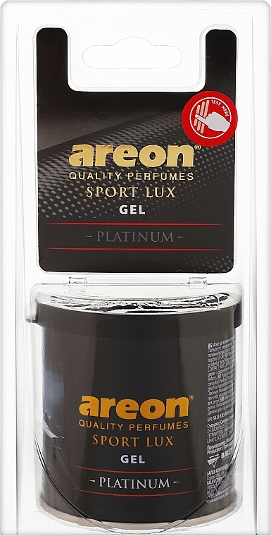 Gel-Lufterfrischer Platinum - Areon GEL CAN Sport Lux Blister Platinum — Bild N1