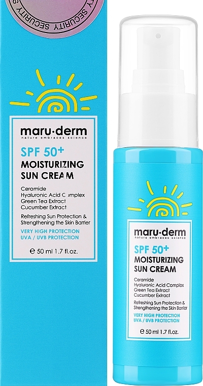 Feuchtigkeitsspendende Sonnenschutzcreme - Maruderm Cosmetics Moisturizing Sun Cream SPF50+  — Bild N1