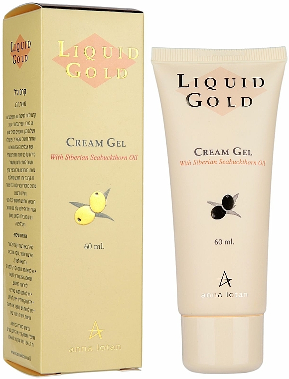 Beruhigendes und kühlendes Creme-Gel für Gesicht und Hals mit sibirischem Sanddornöl - Anna Lotan Liquid Gold Emulsifier Free Cream Gel — Bild N1