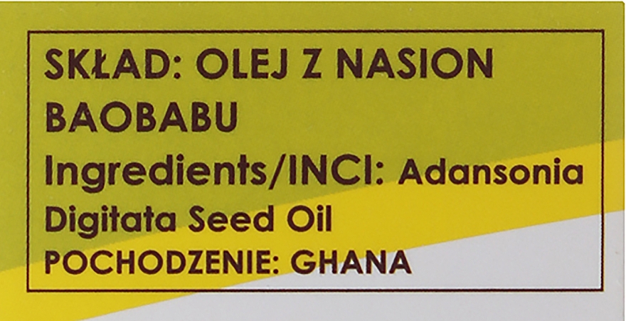 100% natürliches Baobaböl mit essentiellen Omega-Fettsäuren und Vitamin A, B, E, D und F - Etja Baobab — Bild N4