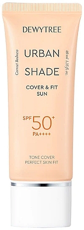 Hautton ausgleichende Sonnenschutzcreme - Dewytree Urban Shade Cover And Fit Sun SPF50+ PA + + + + — Bild N1