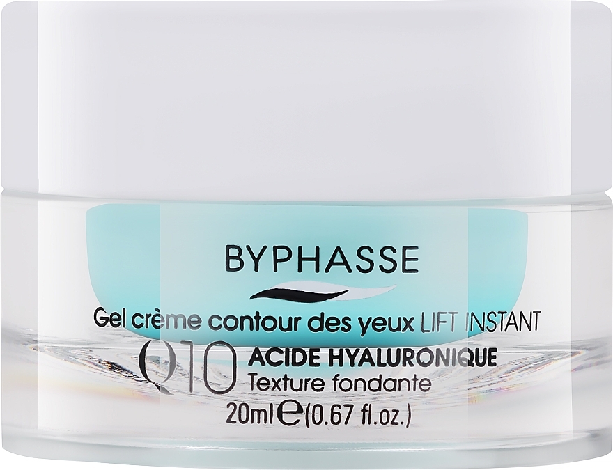 Augenkonturcreme gegen Falten und Schwellungen mit Hyaluronsäure - Byphasse Lift Instant Eyes Gel Cream Q10