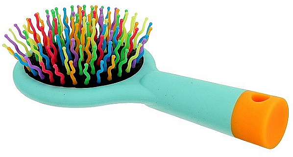 Haarbürste mit Speigel mint - Twish Handy Hair Brush with Mirror Magic Mint — Bild N1