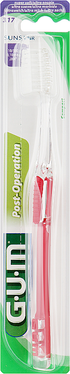 Postoperative Zahnbürste extra weich rot - G.U.M Post Surgical Toothbrush — Bild N1