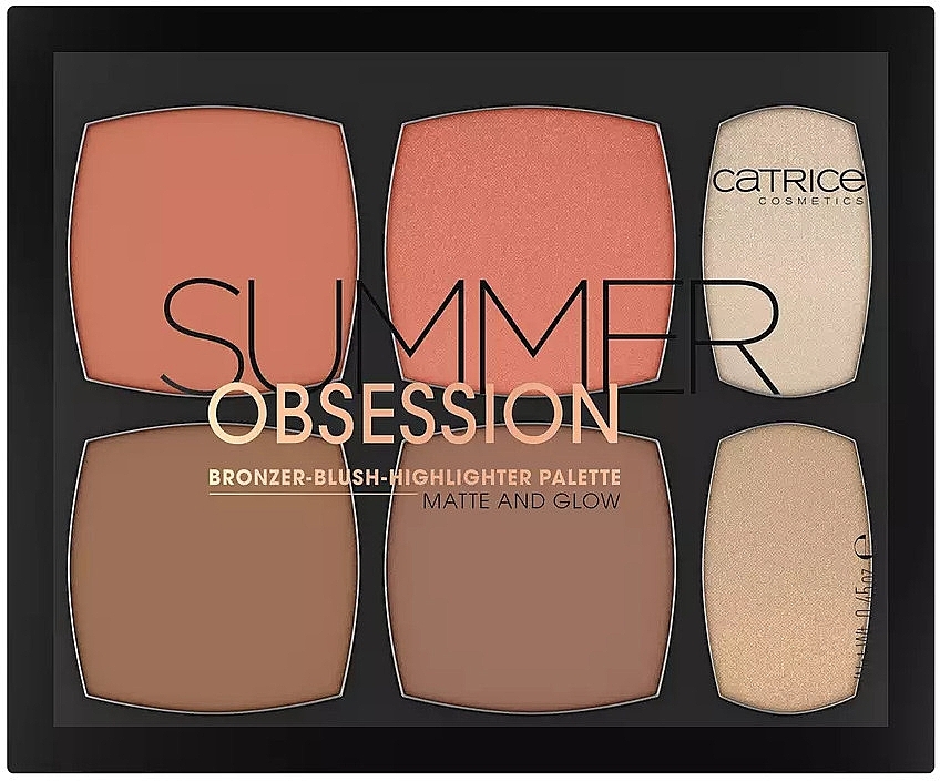 Make-up-Palette - Catrice Summer Obsession Bronzer Blush Highlighter Palette Matte And Glow — Bild N1