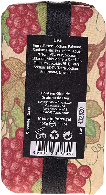 Naturseife Weintraube - Essencias De Portugal Natura Grape Soap — Bild N2