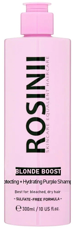Schützendes und feuchtigkeitsspendendes lila Shampoo - Rosinii Blonde Boost Protecting + Hydrating Purple Shampoo — Bild N1