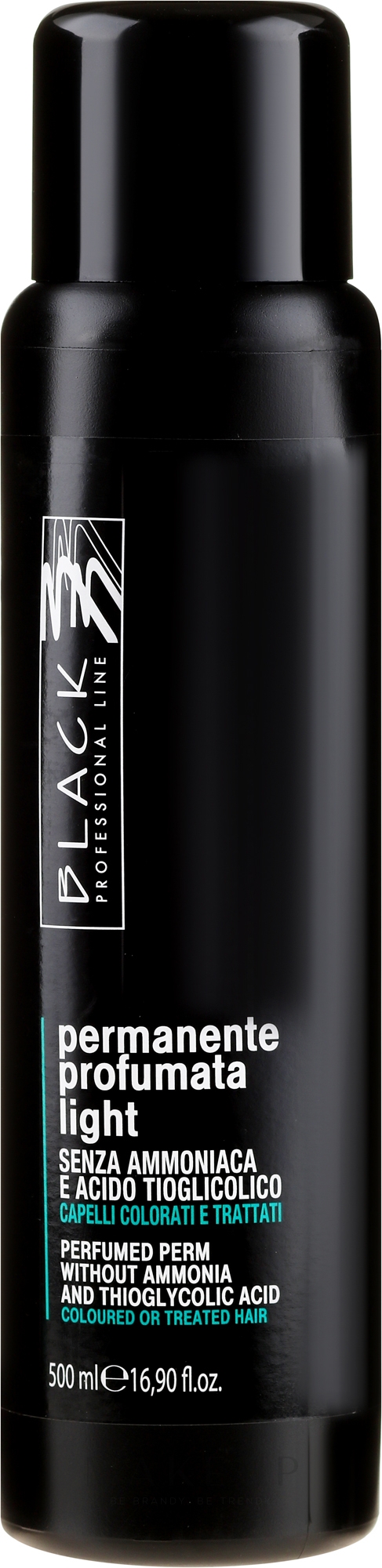Parfümierte Dauerwelle-Lotion ohne Ammoniak für gefärbtes Haar Light - Black Professional Line — Bild 500 ml