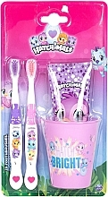 Düfte, Parfümerie und Kosmetik Zahnpflegeset für Kinder - Hatchimals (Zahnpaste 75ml + Zahnbürste 2St. + Glas)