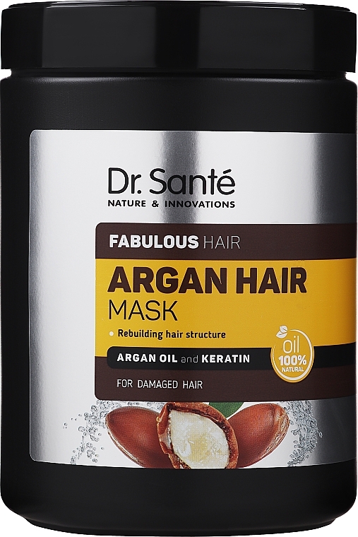 Haarmaske für geschädigtes Haar mit Arganöl und Keratin - Dr. Sante Argan Hair