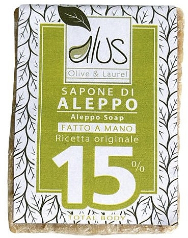 Aleppo-Seife 15% - Himalaya dal 1989 Alus Aleppo Soap 15% Laurel Oil — Bild N1