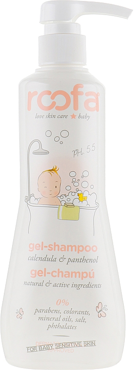 Gel-Shampoo mit Ringelblume und Panthenol für Babys und Kinder - Roofa Calendula & Panthenol Gel-Shampoo — Bild N2