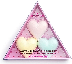 Düfte, Parfümerie und Kosmetik Badeset - I Heart Revolution Pastel Heart Fizzer Kit (Badebombe 40gx3)