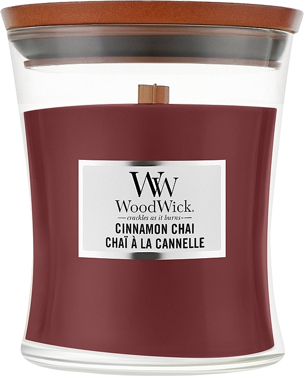 Duftkerze im Glas Cinnamon Chai - WoodWick Hourglass Candle Cinnamon Chai — Bild N2