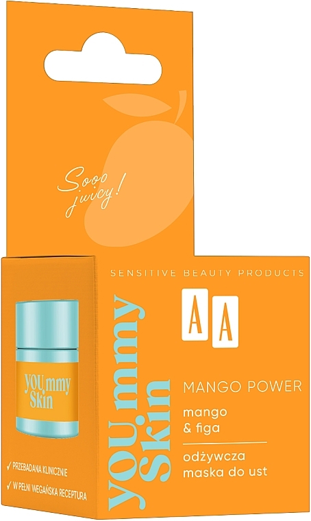 Pflegende Lippenmaske - AA You.mmy Skin Mango Power — Bild N2