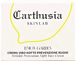 Anti-Falten-Gesichtscreme für die Nacht - Carthusia Skinlab Lemon Garden Wrinkle Prevention Night Face Cream — Bild N2