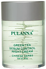 Düfte, Parfümerie und Kosmetik Nachtcreme für das Gesicht mit grünem Tee - Pulanna Green Tea Sebum Control Night Cream