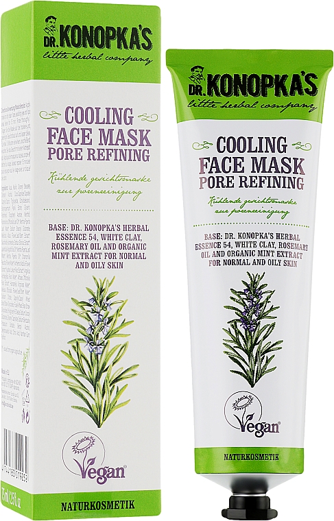 Kühlende Gesichtsmaske zur Verengung der Poren - Dr. Konopka's Cooling Face Pore Refining Mask — Bild N2