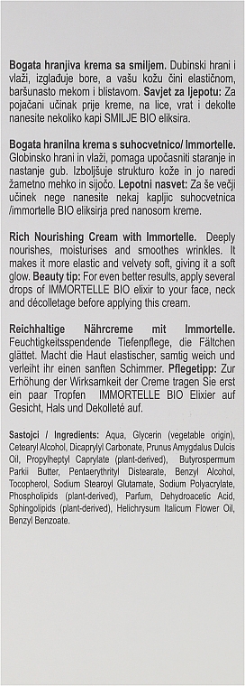 Tief pflegende Gesichtscreme mit Immortelle - Nikel Rich Nourishing Cream with Immortelle — Bild N3