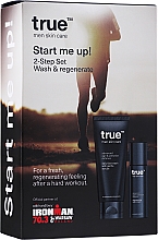 Gesichtspflegeset - True Men Skin Care Advanced Age & Pollution Defence Start Me UP! (Gesichtscreme 50ml + Gesichtsgel 200ml + Kosmetiktasche 1 St.) — Bild N4