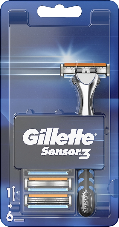 Rasierer mit 6 Ersatzklingen - Gillette Sensor 3 — Bild N1