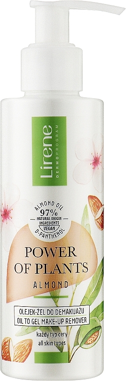 Make-up-Entferner-Öl-Gel - Lirene Power Of Plants Migdal Oil-gel For Makeup Removal — Bild N1