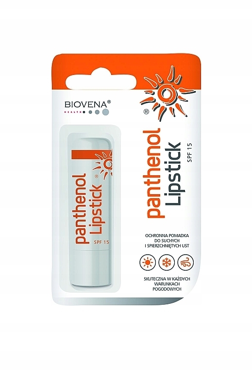 Sonnenschutz-Lippenbalsam - Biovena Panthenol Lipstick SPF 15 — Bild N1