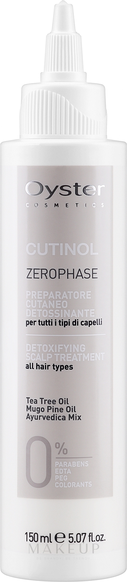 Detox-Shampoo für die Kopfhaut - Oyster Cosmetics Cutinol Zerophase Pre-Cleansing Shampoo — Bild 150 ml