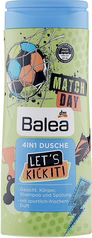 4in1 Duschgel - Balea 4 in 1 Dusche Let's Kick It! — Bild N1