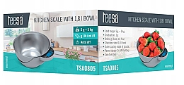 Küchenwaage mit Schüssel - Teesa Kitchen Scale With 1.8 L Bowl TSA0805 — Bild N2